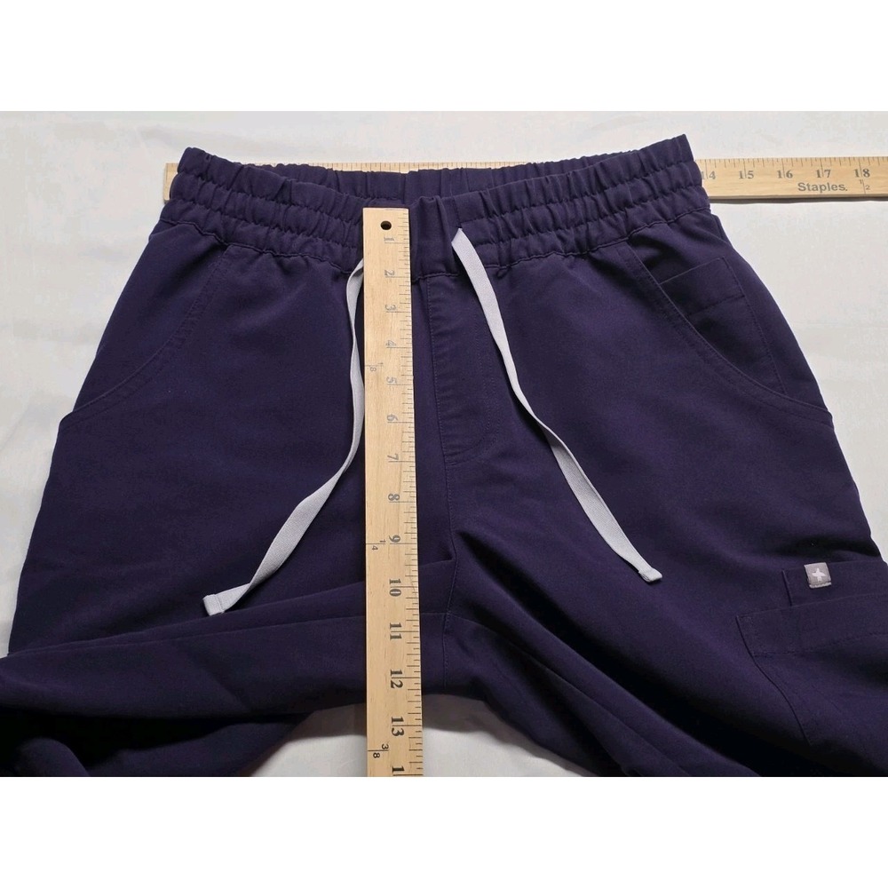 Women's Figs Uman High Waisted Purple Relaxed Fit Jogger Scrub Pants S Technical - Picture 2 of 9